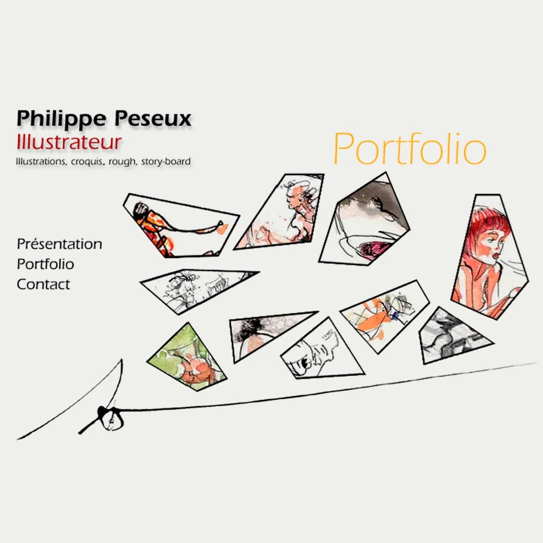 Site web Philippe Peseux v1 en flash