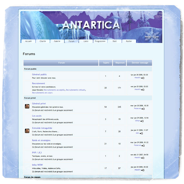Web Antartica